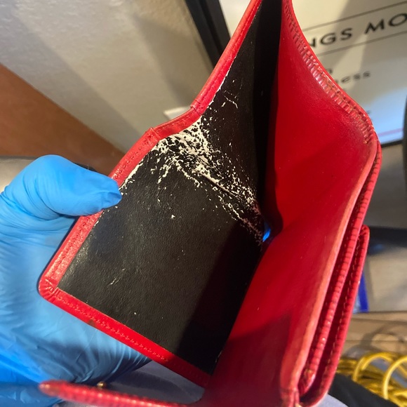 COPY - Louis Vuitton Epi Red Leather Elise Bifold Vintage Wallet datecode SP1915 - Picture 5 of 10